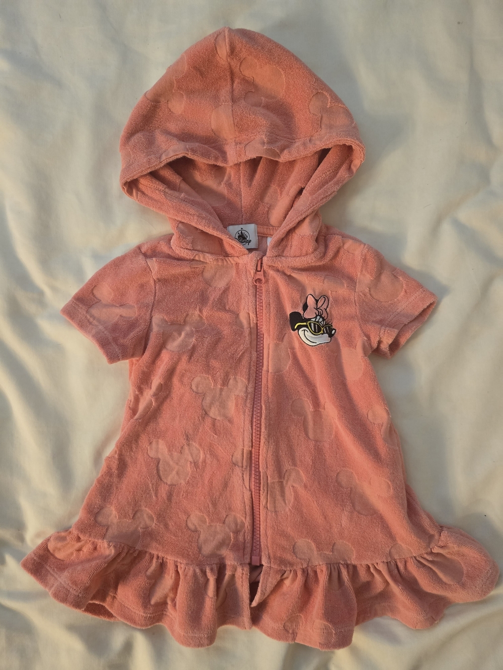 Official Disney Resorts Minnie Mouse Hooded Terry Swim Cover